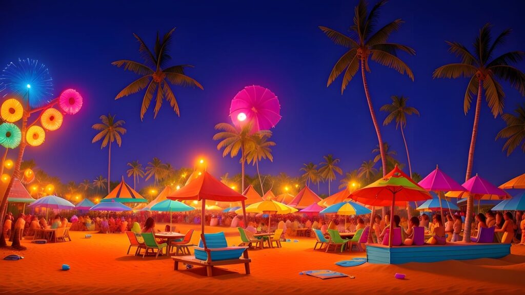 goa festival, ai generated, beach party, night-8365485.jpg
